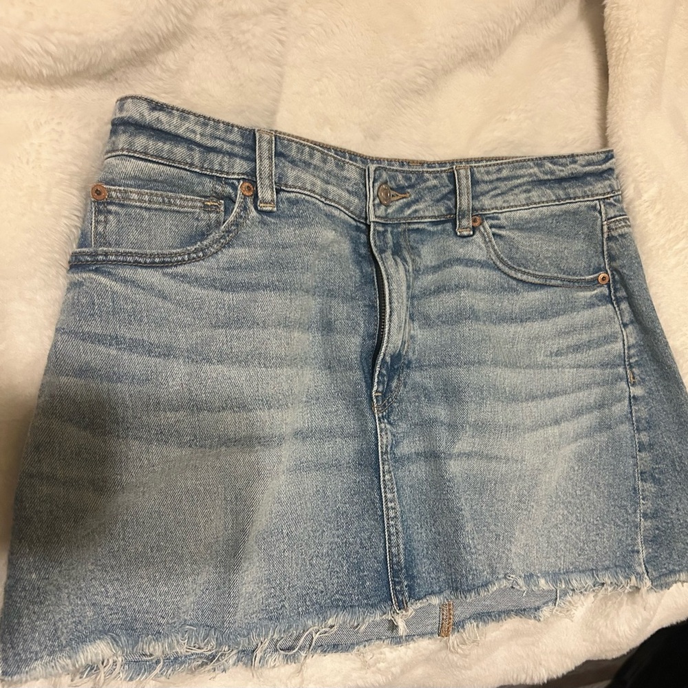 Mini denim skirt stretch